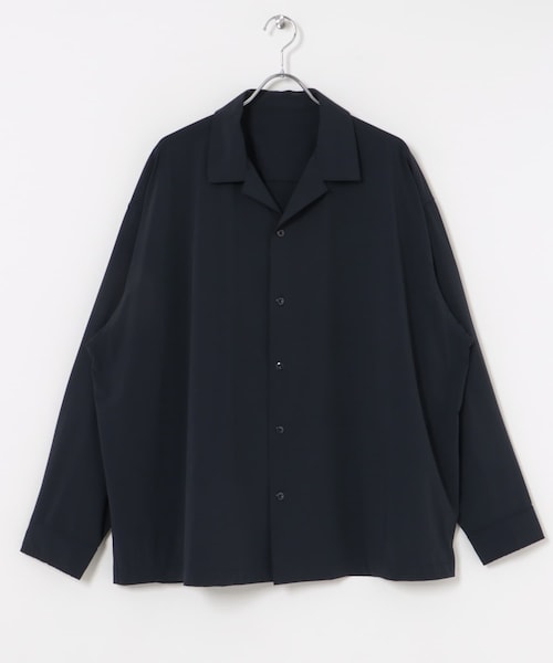 URBAN RESEARCH（アーバンリサーチ）の「dDdDdDd　NYLON STRETCH LONG-SLEEVE SHIRTS（シャツ/ブラウス・メンズ・BROWN/BLACK/NAVY/CHARCOAL・S/M/L/XL/XXL）」の4枚目の写真