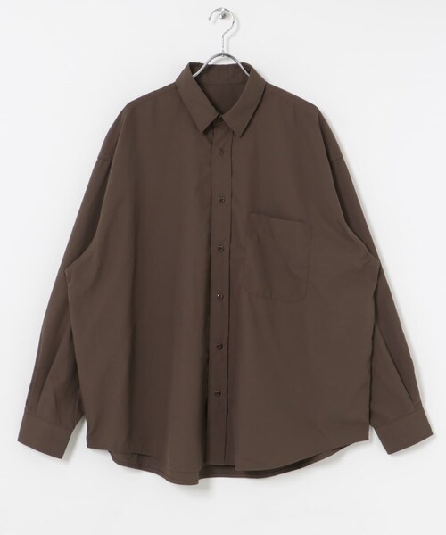 URBAN RESEARCH（アーバンリサーチ）の「dDdDdDd　TECH DRY POLY LONG-SLEEVE SHIRTS（シャツ/ブラウス・メンズ・NAVY/BLACK/CHARCOAL/BROWN・S/M/L/XL/XXL）」の20枚目の写真