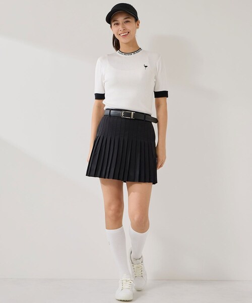 ROPE'(ロペ)の「ライン使いプリーツスカート/撥水(スカート・レディース・ブラック/ホワイト/ネイビー・L/M/S)」の17枚目の写真