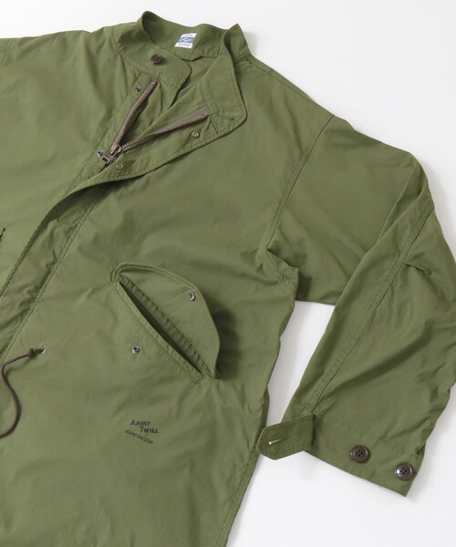 URBAN RESEARCH Sonny Label（アーバンリサーチサニーレーベル）の「『別注』ARMY TWILL×Sonny Label　Fish Tail Coat（モッズコート・メンズ・L.GRAY/KHAKI・M/L/XL）」の21枚目の写真