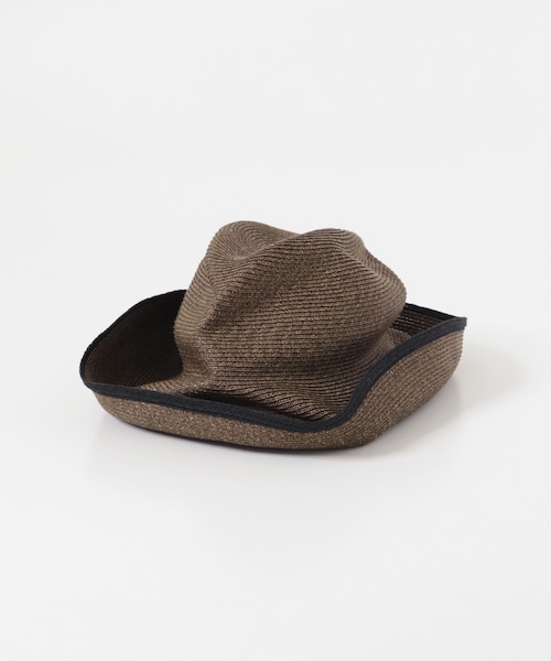 mature ha.　BOXED HAT 11CM LINE EDGE