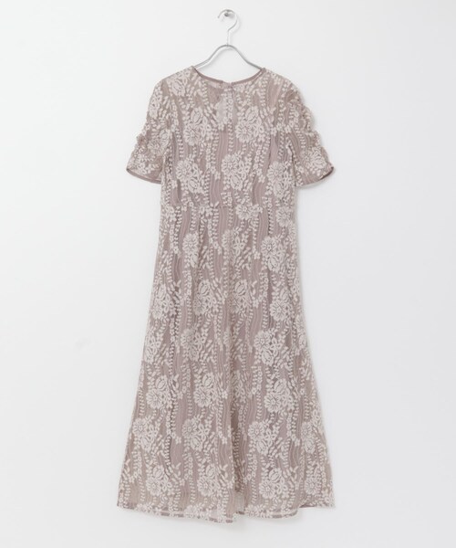 URBAN RESEARCH ROSSO（アーバンリサーチロッソ）の「kaene　配色レースエプロンドレス（ワンピース・レディース・pink beige/navy/purple・36/38）」の10枚目の写真