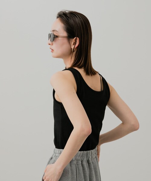SENSE OF PLACE by URBAN RESEARCH（センスオブプレイスバイアーバンリサーチ）の「2WAYタンクトップ（タンクトップ・レディース・OFF WHITE/BLACK/GREIGE・one）」の18枚目の写真