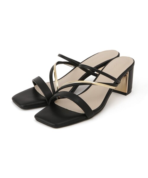 VIS（ビス）の「メタルヒールサンダル（サンダル・レディース・ブラック/オフホワイト・L/M/S）」の9枚目の写真