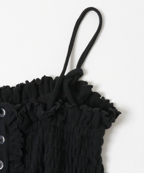 URBAN RESEARCH（アーバンリサーチ）の「crinkle crinkle crinkle　SHIRRING GATHER CAMI（キャミソール・レディース・IVORY/BLACK・Free）」の16枚目の写真