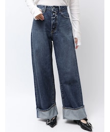 Ungrid | ロールアップルーズデニム(デニムパンツ)