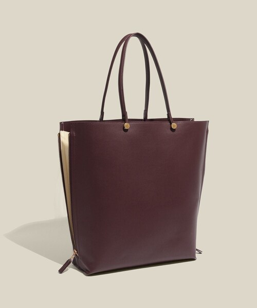 ROPE'(ロペ)の「【E'POR】Y BAG Large/A4対応・通勤・26AW(トートバッグ・レディース・ブラック/グレー/キナリ/ダークブラウン/ダークグリーン/ベージュ/ワイン/ネイビー・F)」の8枚目の写真