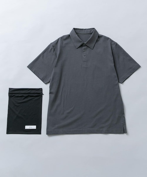 URBAN RESEARCH ROSSO（アーバンリサーチロッソ）の「『冷感/速乾』Cool Touch トラベルポロシャツ（ポロシャツ・メンズ・NAVY/BLACK/CHARCOAL/WHITE・S/M/L/XL）」の3枚目の写真