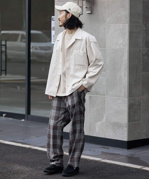 URBAN RESEARCH Sonny Label（アーバンリサーチサニーレーベル）の「CHEF JACKET（カバーオール・メンズ・カーキ/アイボリー/ブラック/ブラウン/ヒッコリー/オンブレ/グレージュCH・M/L）」の10枚目の写真