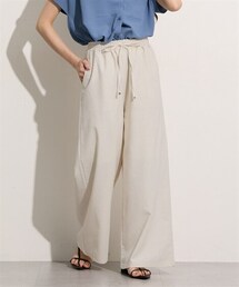 nissen | 麻調ワイドパンツ(その他パンツ)