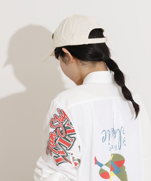THE GOODLAND MARKET(ザグッドランドマーケット)の「ザ グッドランド マーケット THE GOODLAND CAP2(キャップ・メンズ・ivory/black/blue/pink・one)」の8枚目の写真