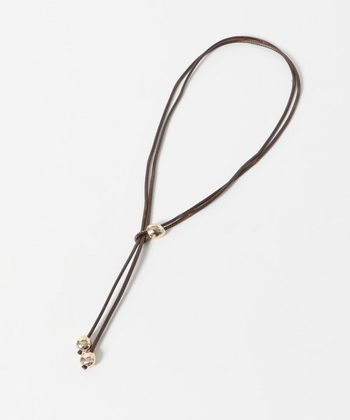 URBAN RESEARCH ROSSO（アーバンリサーチロッソ）の「CHIGNON　ワンループマルチコードチョーカー（ネックレス・レディース・BK/SILVE/BRN/GLD・FREE）」の12枚目の写真