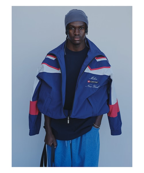 URBAN RESEARCH（アーバンリサーチ）の「LOTTO　MILAN NEWYORK NY BLOUSON（ブルゾン・メンズ・NAVY/BLACK・M/L/XL）」の2枚目の写真