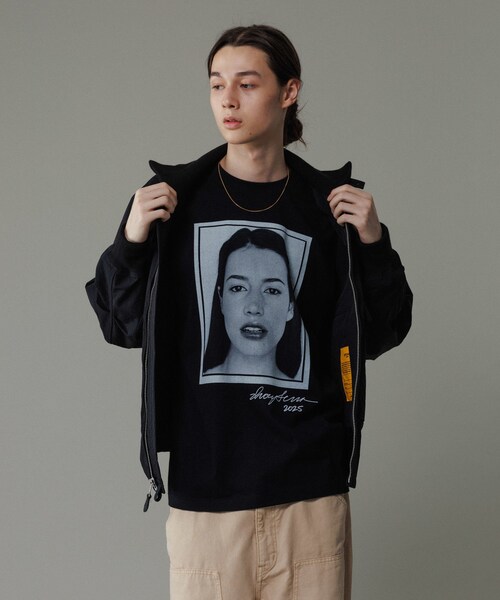 ADAM ET ROPE'（アダムエロペ）の「《別注》【Ivory Serra/アイボリー セラ】Tee - STEPHANIE HODGE（Tシャツ/カットソー・メンズ・ブラック/ホワイト・L/M）」の16枚目の写真