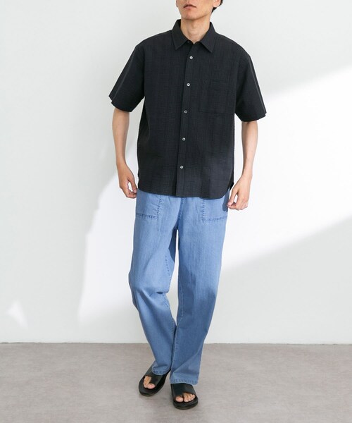 URBAN RESEARCH Sonny Label（アーバンリサーチサニーレーベル）の「接触冷感デニムイージーパンツ（デニムパンツ・メンズ・インディゴ/ライトインディゴ・M/L）」の21枚目の写真