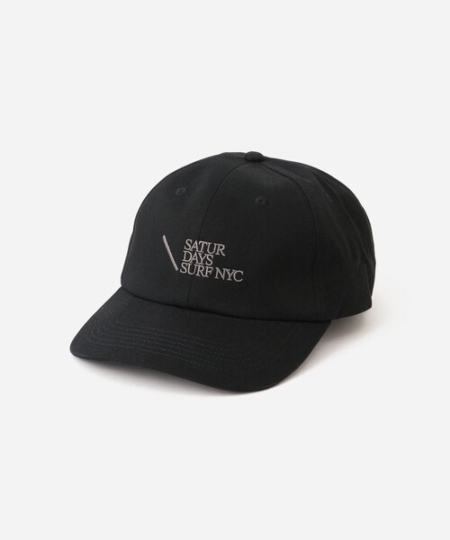 Saturdays NYC（サタデーズ ニューヨークシティ ）の「Slash Surf Cap（キャップ・レディース・ブラック/キナリ/ダークブラウン・F）」の4枚目の写真