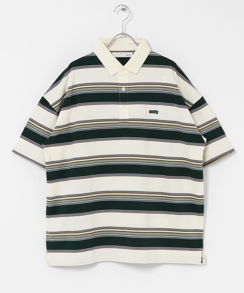 URBAN RESEARCH Sonny Label（アーバンリサーチサニーレーベル）の「OOPS　接触冷感ボーダーポロシャツ（ポロシャツ・メンズ・IVORY/NAVY・M/L/XL）」の6枚目の写真