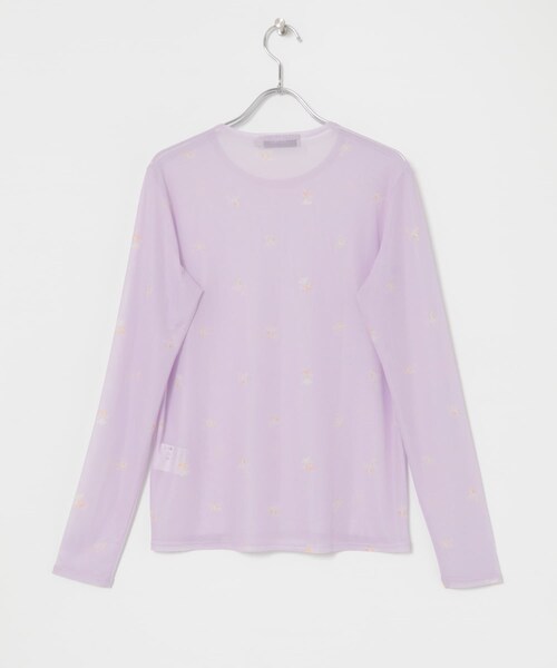 URBAN RESEARCH(アーバンリサーチ)の「KLOKE Spring Mesh Long Sleeve(Tシャツ/カットソー・レディース・EcruFloral/LilacFlora・S)」の8枚目の写真