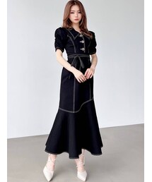 RESEXXY | ステッチデザインマーメイドワンピース(ワンピース)