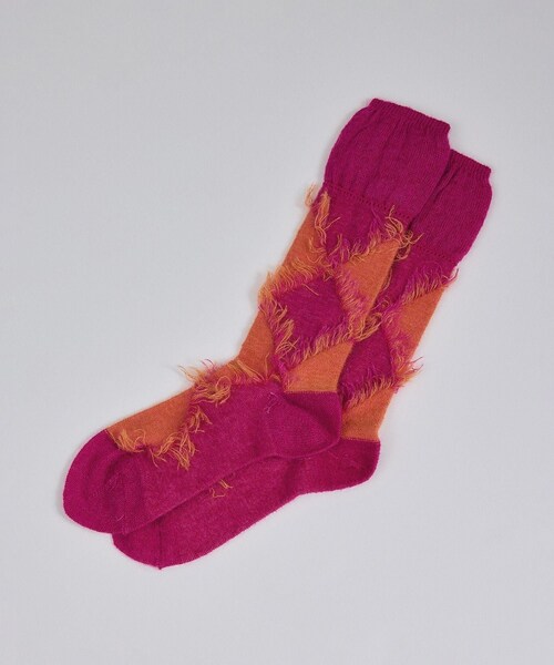 ADAM ET ROPE'(アダムエロペ)の「【CONLEAD(コンリード)】Fancy / アーガイルソックス(ソックス/靴下・レディース・パープル系/レッド系/ピンク系/イエロー系・F)」の10枚目の写真