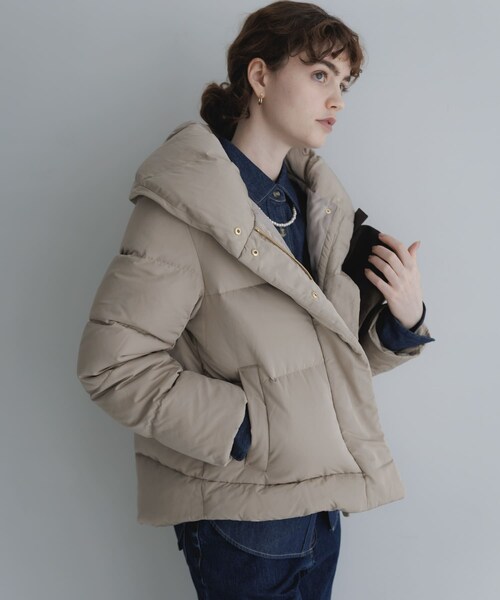URBAN RESEARCH Sonny Label（アーバンリサーチサニーレーベル）の「撥水ショールカラーミディダウンコート（その他アウター・レディース・ブラック/グレージュ/ネイビー・Free）」の18枚目の写真