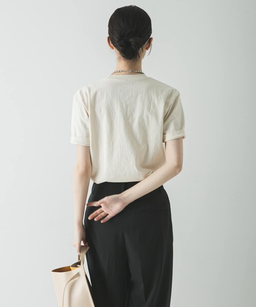 URBAN RESEARCH（アーバンリサーチ）の「『別注』Mixta×URBAN RESEARCH　HEMET（Tシャツ/カットソー・レディース・CAMEL/NATURAL/V BLACK・S）」の18枚目の写真
