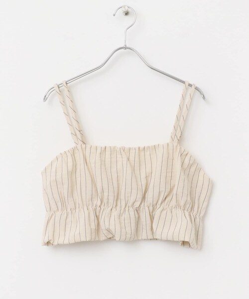 ITEMS URBANRESEARCH(アイテムズ アーバンリサーチ)の「ストライプシャーリングビスチェ(その他トップス・レディース・L.BEIGE/BRN・FREE)」の10枚目の写真