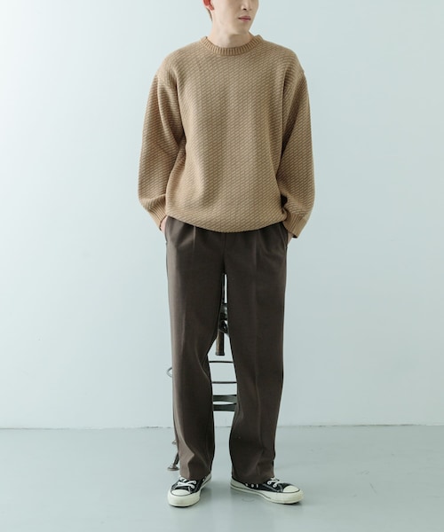 ITEMS URBANRESEARCH(アイテムズ アーバンリサーチ)の「マシンウォッシャブル バーズアイ クルーニット(ニット/セーター・メンズ・BEG/NVY/BLK・M/L)」の10枚目の写真