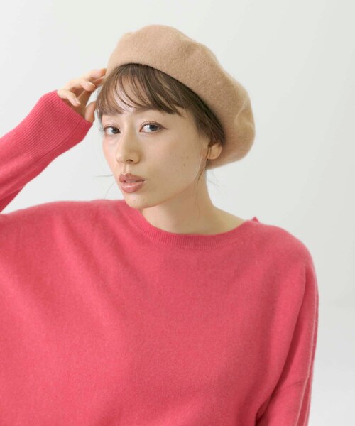 URBAN RESEARCH Sonny Label（アーバンリサーチサニーレーベル）の「ウールベレー帽（ハンチング/ベレー帽・レディース・キャメル/ブラック・one）」の2枚目の写真