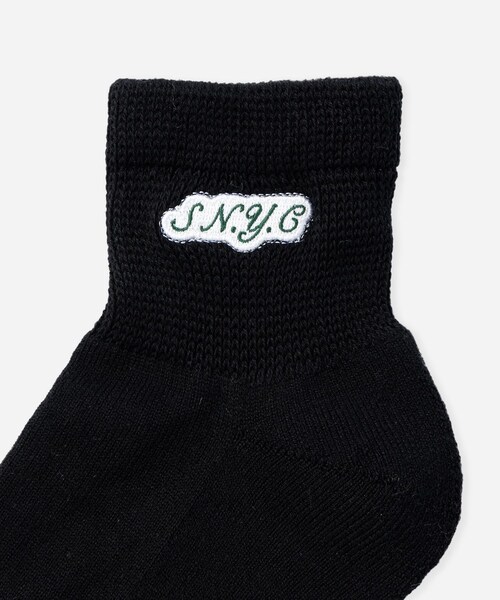 Saturdays NYC（サタデーズ ニューヨークシティ ）の「S.NYC Quarter Socks（ソックス/靴下・レディース・ブラック/ホワイト/キミドリ・F）」の8枚目の写真