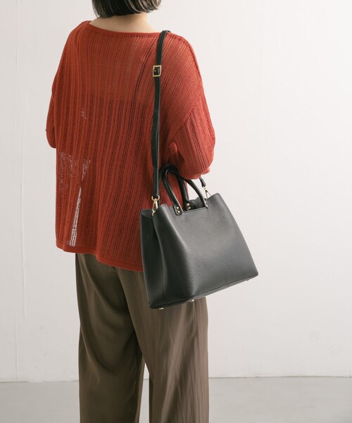 URBAN RESEARCH DOORS（アーバンリサーチドアーズ）の「MARCO BIANCHINI　ビッグスウェード2WAYBAG（トートバッグ・レディース・black/brown・one）」の8枚目の写真