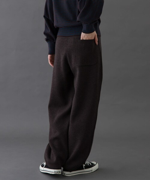 URBAN RESEARCH DOORS(アーバンリサーチドアーズ)の「FORK&SPOON コットンウールニットパンツ(その他パンツ・レディース・CHARCOAL/BROWN・1/2)」の20枚目の写真