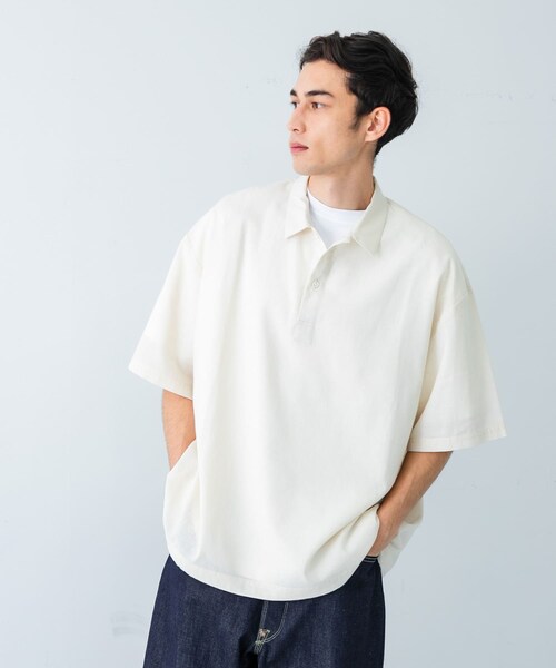 URBAN RESEARCH（アーバンリサーチ）の「『UR TECH DRYLUXE』高機能リネンポロシャツ（ポロシャツ・メンズ・FADE BLACK/BEIGE/BURGUNDY・M/L）」の9枚目の写真