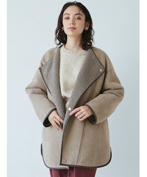 LAGUNAMOON | ボアフェイクムートンリバーシブルコート(その他アウター)