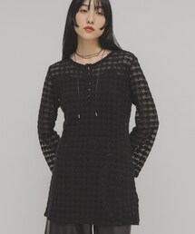 KBF | シャギーレーストップス(Tシャツ/カットソー)