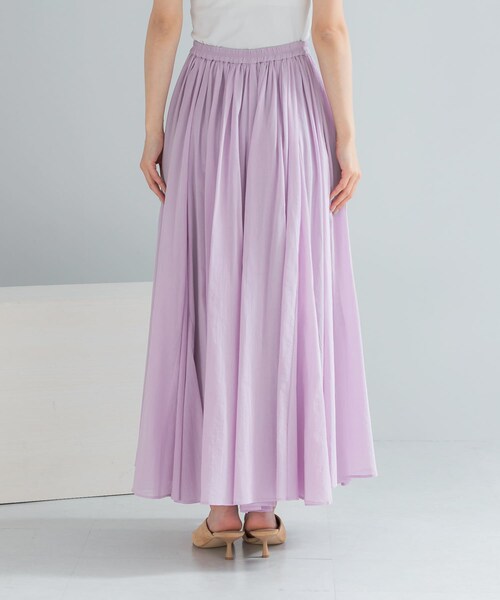 URBAN RESEARCH ROSSO（アーバンリサーチロッソ）の「コットンボリュームマキシスカート（スカート・レディース・WHITE/L/PURPLE/BLACK・Free）」の20枚目の写真