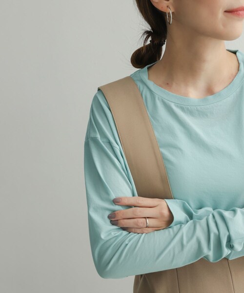 URBAN RESEARCH DOORS（アーバンリサーチドアーズ）の「『別注』unfil×DOORS　high twist cotton L/S t-shirts（Tシャツ/カットソー・レディース・別注l.blue/別注beige/別注orange・1）」の7枚目の写真