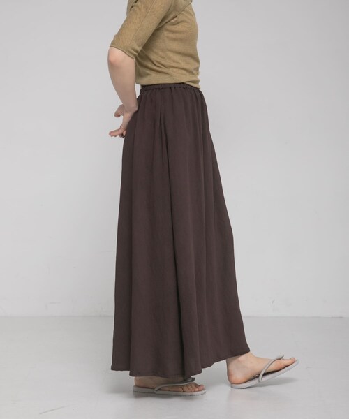LAATO（ラート）の「drape  skirt（スカート・レディース・チョコレート/ザラメ・Free）」の7枚目の写真