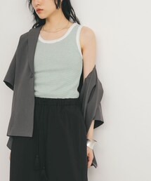 KBF | Miller　Panel ribbed tank top(タンクトップ)