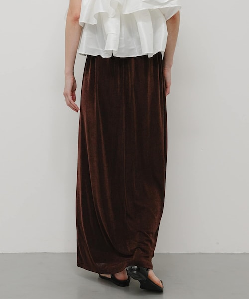 SENSE OF PLACE by URBAN RESEARCH(センスオブプレイスバイアーバンリサーチ)の「シャイニーイージーナロースカート(スカート・レディース・BROWN/BLACK/BEIGE・S/M)」の16枚目の写真