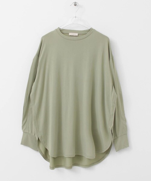 LAATO（ラート）の「ATELIER LONG T-SHIRTS（Tシャツ/カットソー・レディース・セージ/ワサビ・FREE）」の6枚目の写真