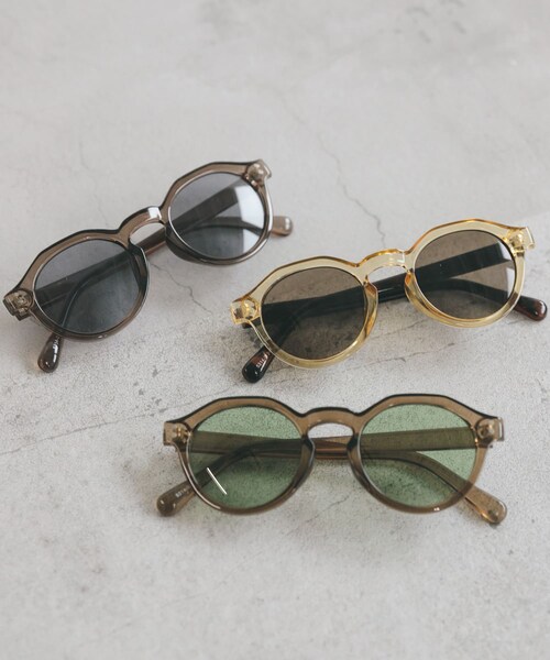 KBF（ケイビーエフ）の「ボストンフレームサングラス（メガネ・レディース・BLUE GRAY/GREEN/BROWN・one）」の14枚目の写真