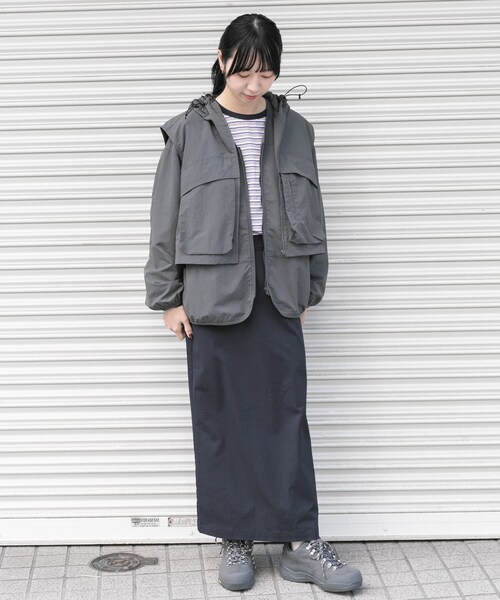 EKAL（エカル）の「SOLOTEX タイトスカート（スカート・レディース・ネイビー/ブラック・One）」の22枚目の写真