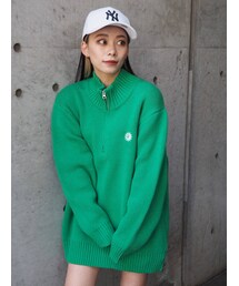 EVRIS | SUNNYハーフジップニットトップス(ニット/セーター)