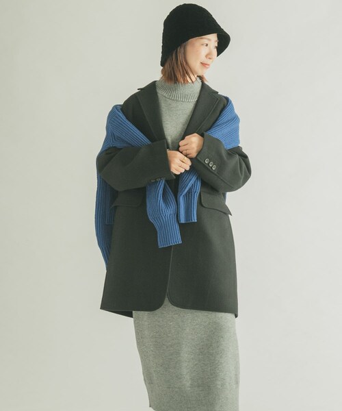 URBAN RESEARCH DOORS(アーバンリサーチドアーズ)の「FORK&SPOON チェスタージャケットコート(チェスターコート・レディース・BLACK/TOPGRAY/NUTSBROWN・1)」の15枚目の写真