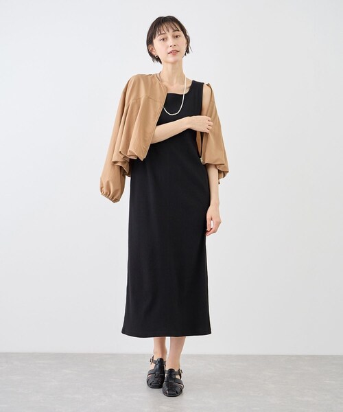ROPE' PICNIC(ロペピクニック)の「バルーンシャツブルゾン(ブルゾン・レディース・チャコール/キャメル・F)」の20枚目の写真
