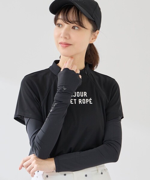 ROPE'(ロペ)の「クールコア手甲(片手)/UV・吸水速乾(手袋・レディース・ブラック/ホワイト/ベージュ・F)」の18枚目の写真