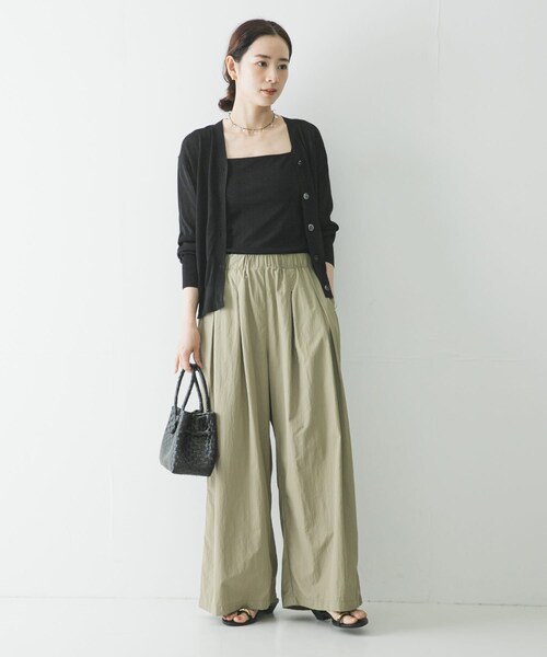URBAN RESEARCH（アーバンリサーチ）の「UVカット加工Vネックカーディガン（カーディガン/ボレロ・レディース・RED/MINT/BLACK・Free）」の9枚目の写真
