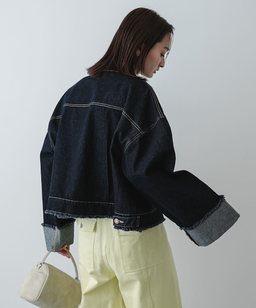 SENSE OF PLACE by URBAN RESEARCH（センスオブプレイスバイアーバンリサーチ）の「ロールアップデニムジャケット（デニムジャケット・レディース・ONE WASH/L.INDIGO・One）」の19枚目の写真