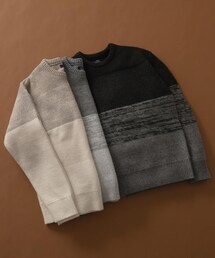 リサイクルヤーン グラデーションニット